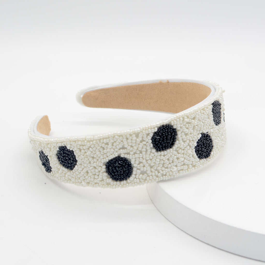 Dot Seed Bead Headband L2864