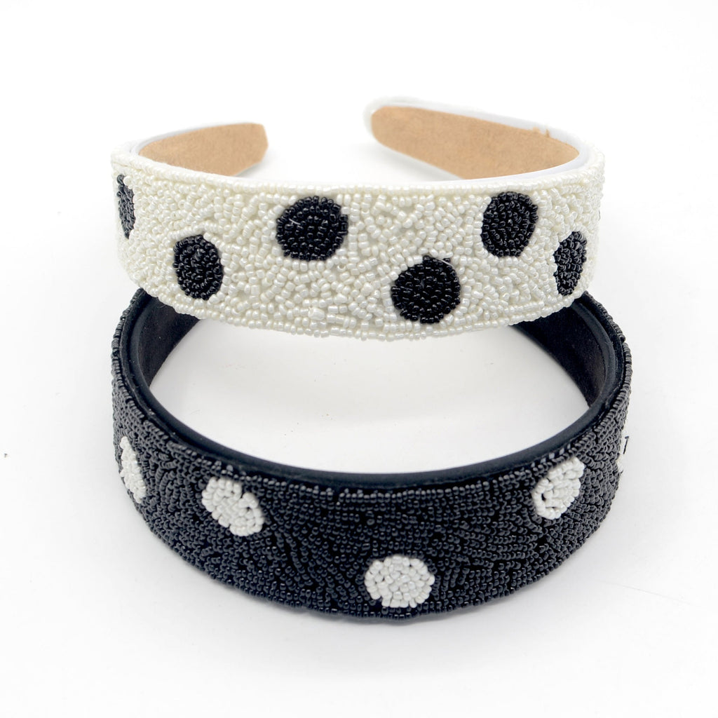 Dot Seed Bead Headband L2864