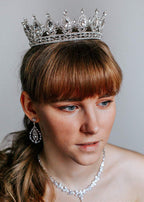 Teardrop Rhinestone Crown Headband L2879