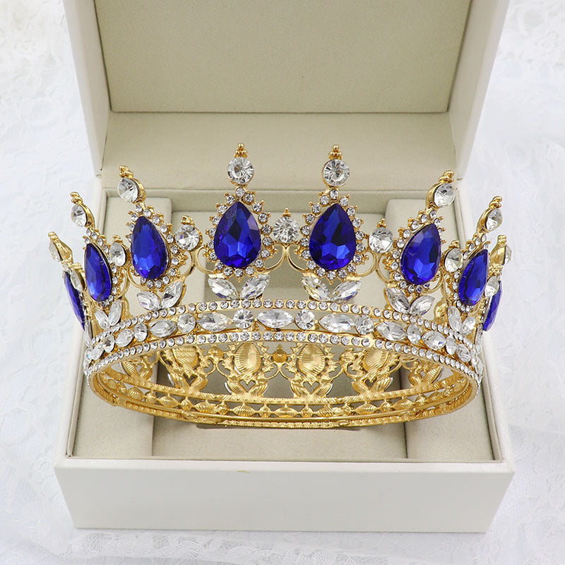 Teardrop Rhinestone Crown Headband L2879