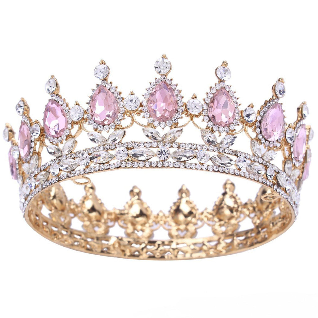 Teardrop Rhinestone Crown Headband L2879