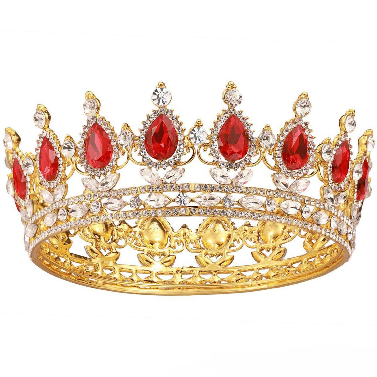 Teardrop Rhinestone Crown Headband L2879