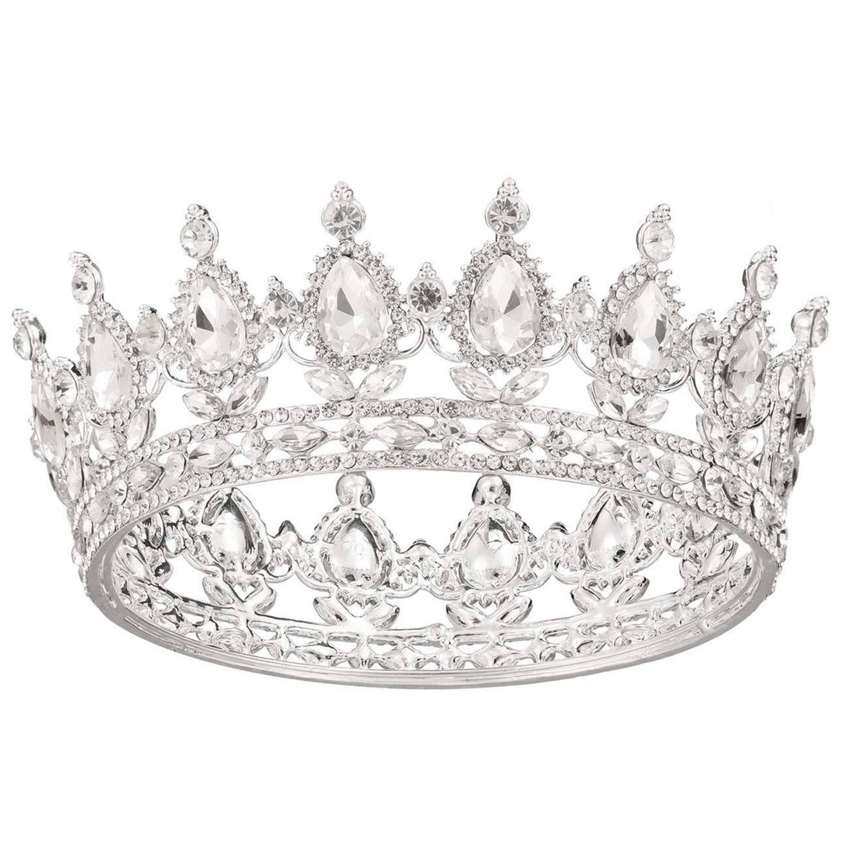 Teardrop Rhinestone Crown Headband L2879
