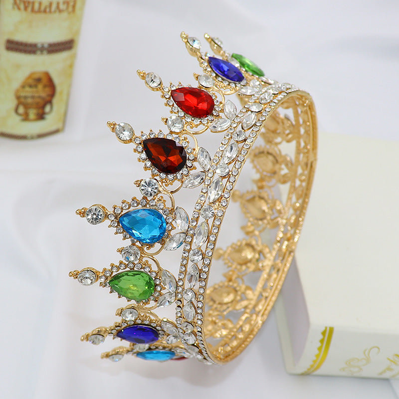 Teardrop Rhinestone Crown Headband L2879