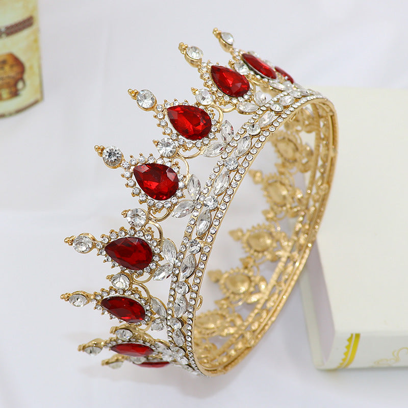 Teardrop Rhinestone Crown Headband L2879