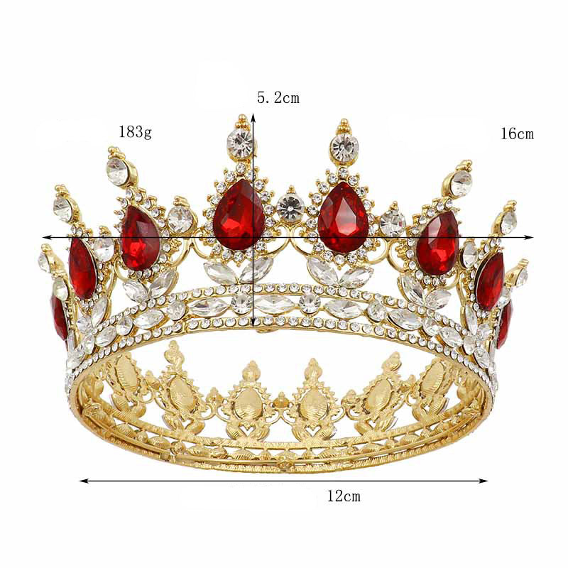 Teardrop Rhinestone Crown Headband L2879