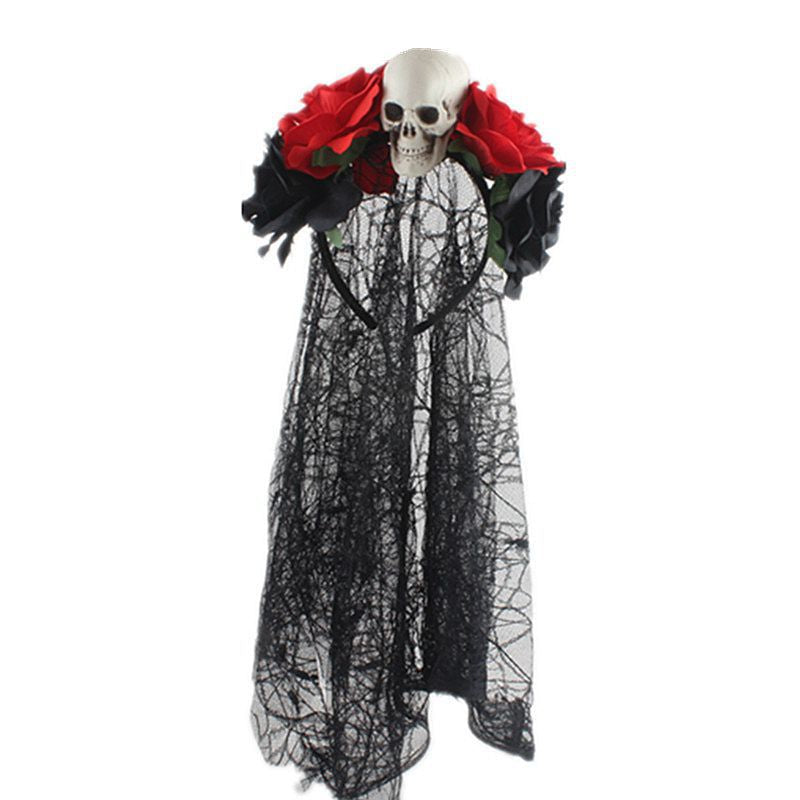 Floral Skull Headband L2928
