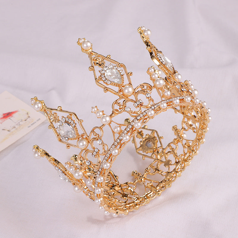 Crown Pearl Rhinestone Headband L2953