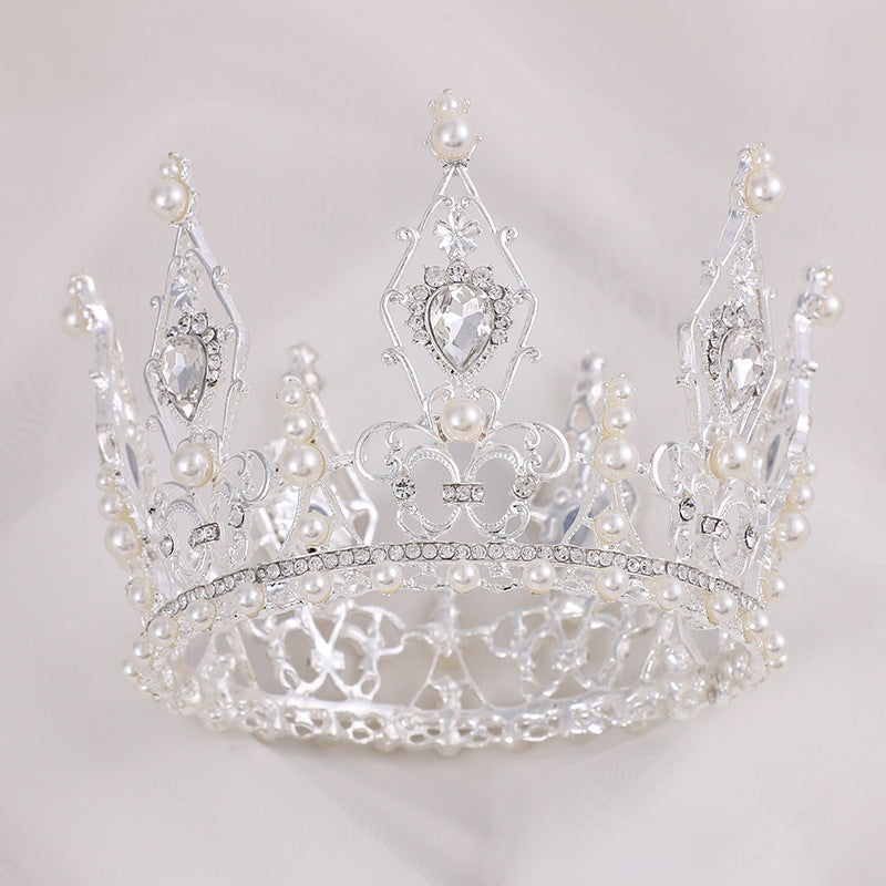 Crown Pearl Rhinestone Headband L2953