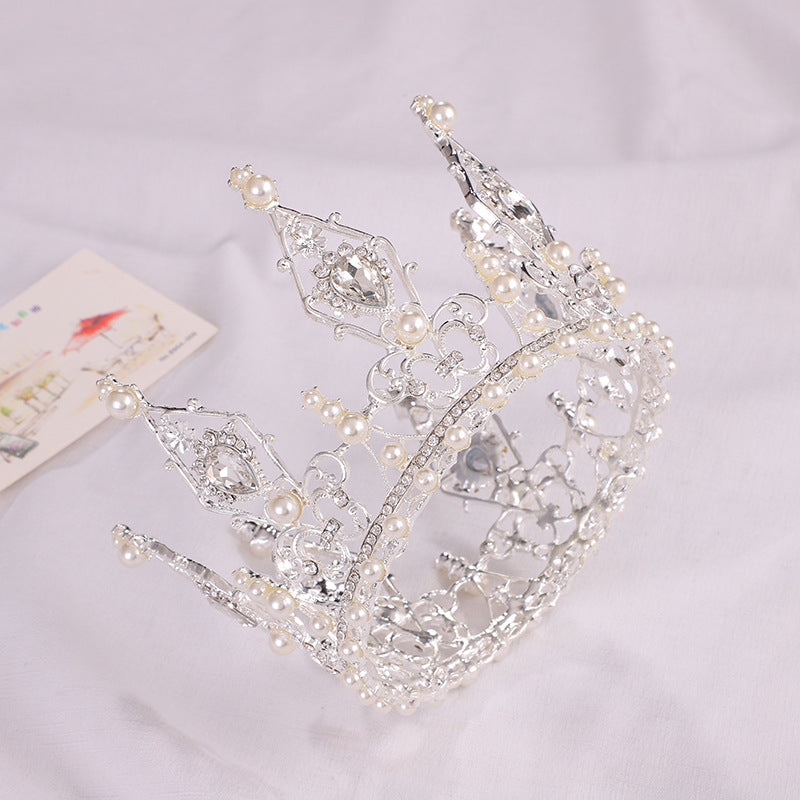 Crown Pearl Rhinestone Headband L2953
