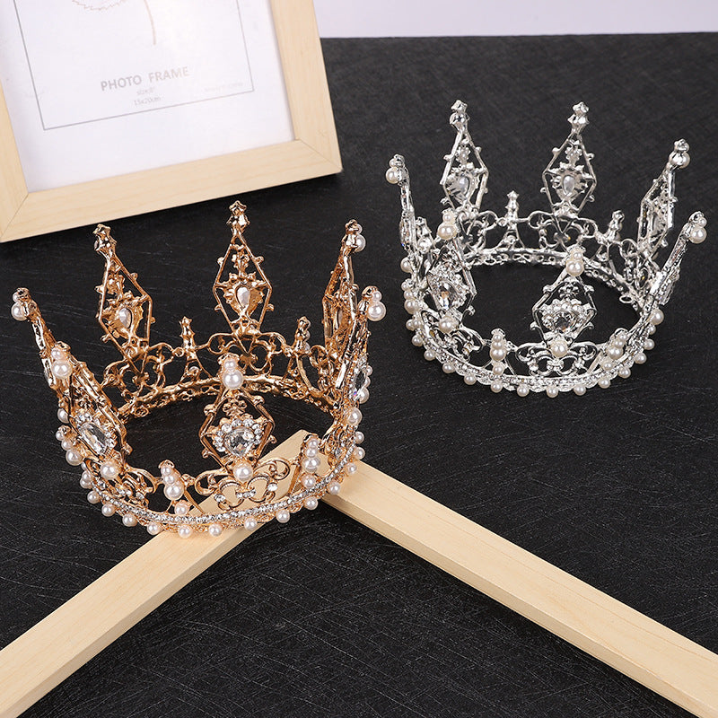 Crown Pearl Rhinestone Headband L2953