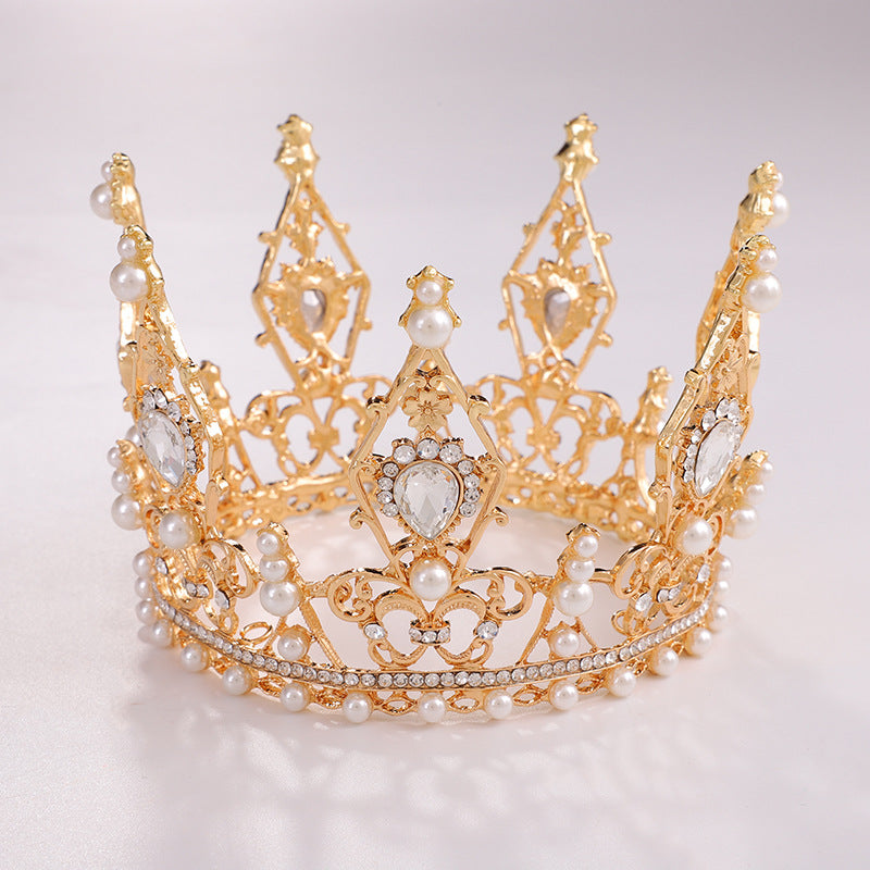 Crown Pearl Rhinestone Headband L2953