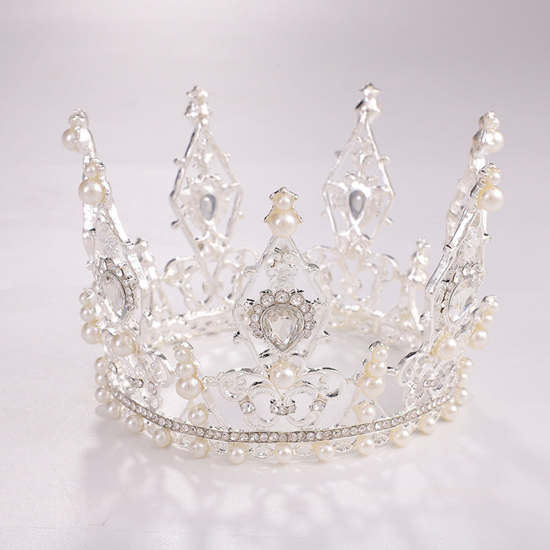 Crown Pearl Rhinestone Headband L2953