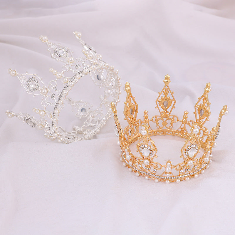 Crown Pearl Rhinestone Headband L2953