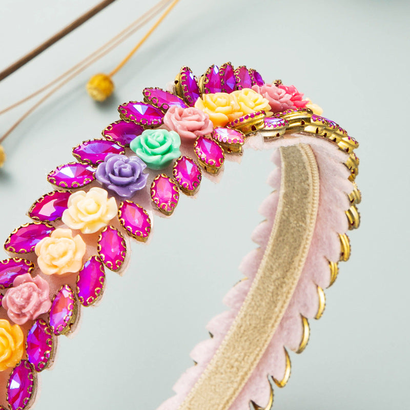 Floral Rhinestone Headband L2963