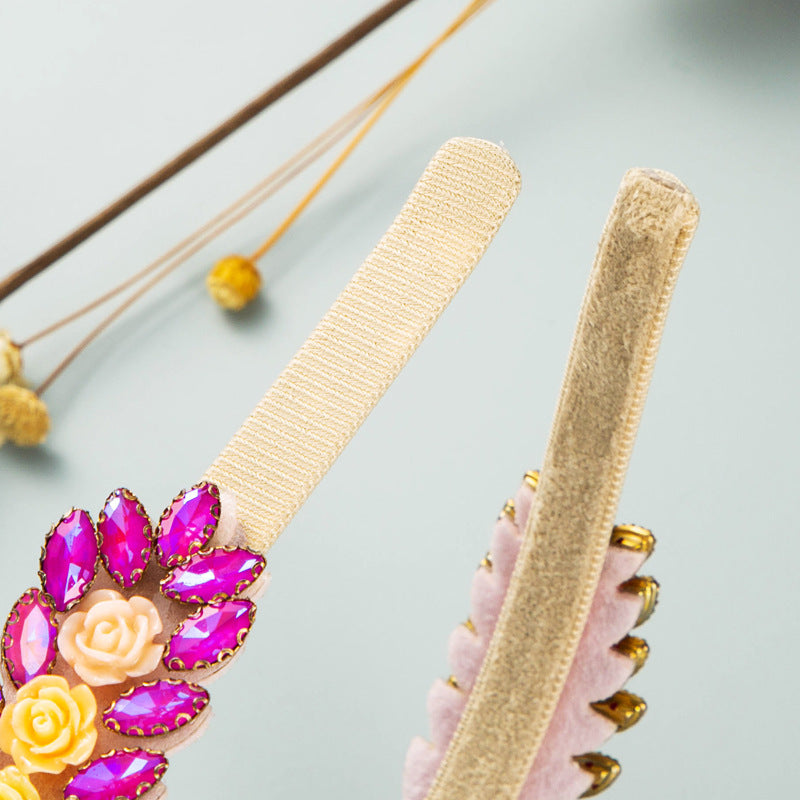 Floral Rhinestone Headband L2963