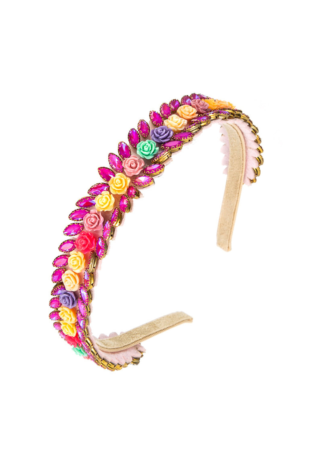 Floral Rhinestone Headband L2963