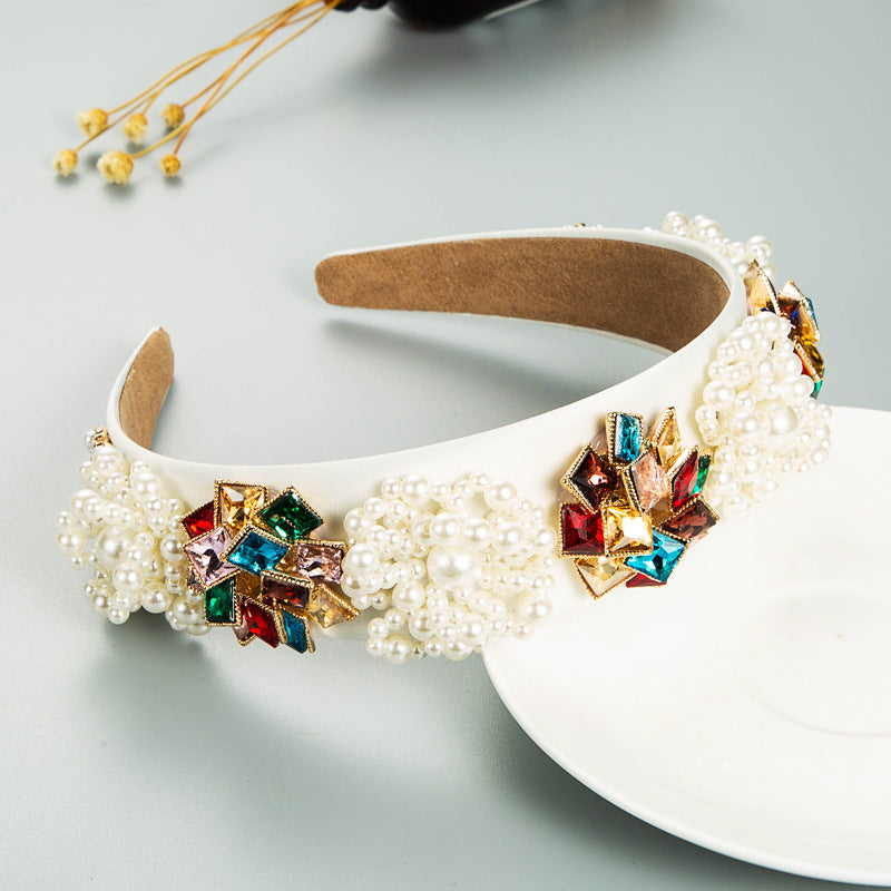Pearl Zircon Headband L2989