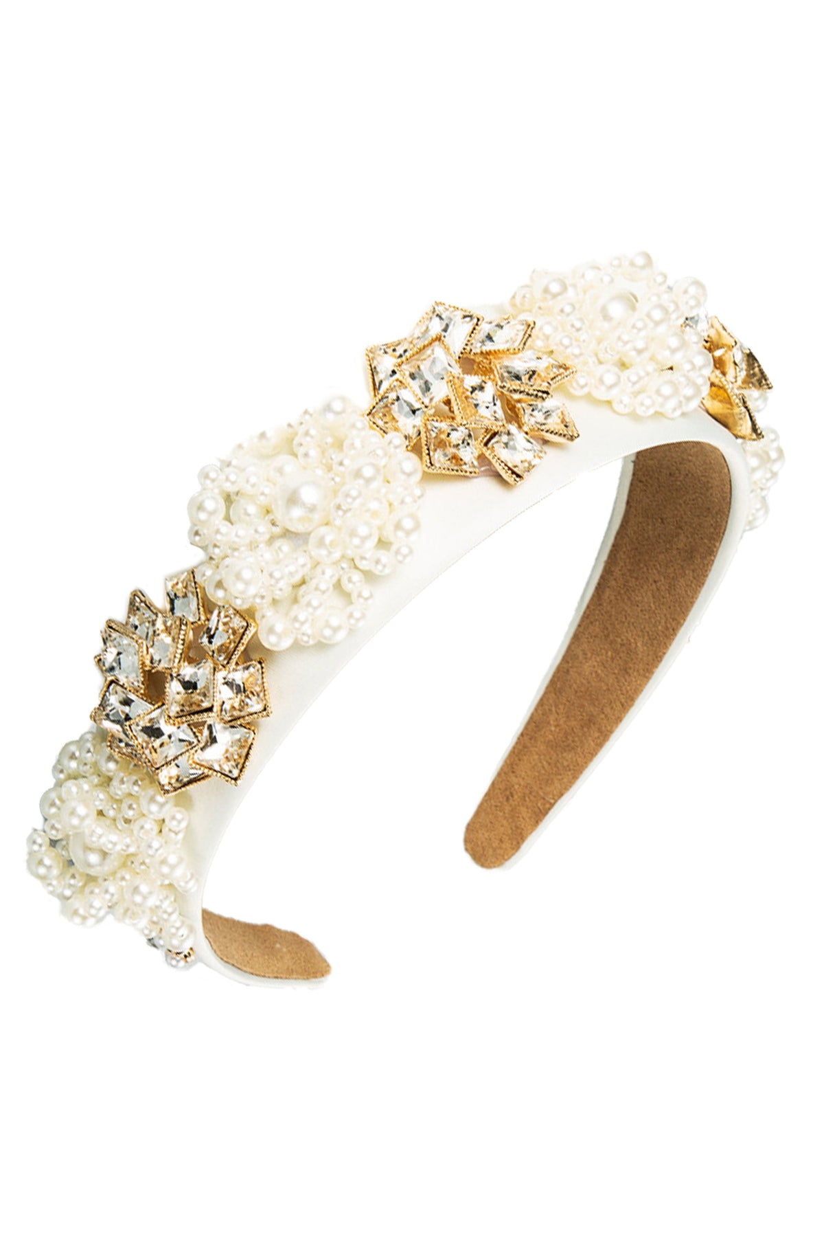 Pearl Zircon Headband L2989