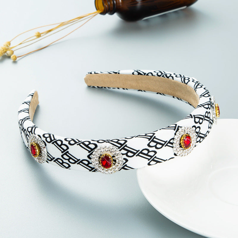 Baroque Alphabet Headband L3052