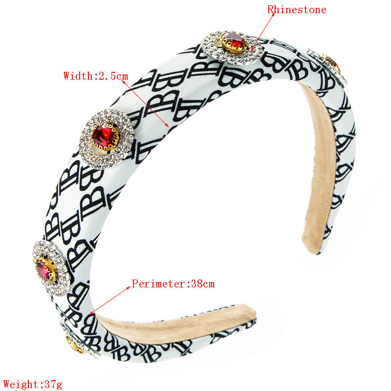Baroque Alphabet Headband L3052