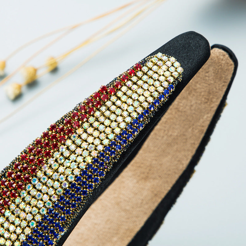 Tricolor Rhinestone Headband L3056