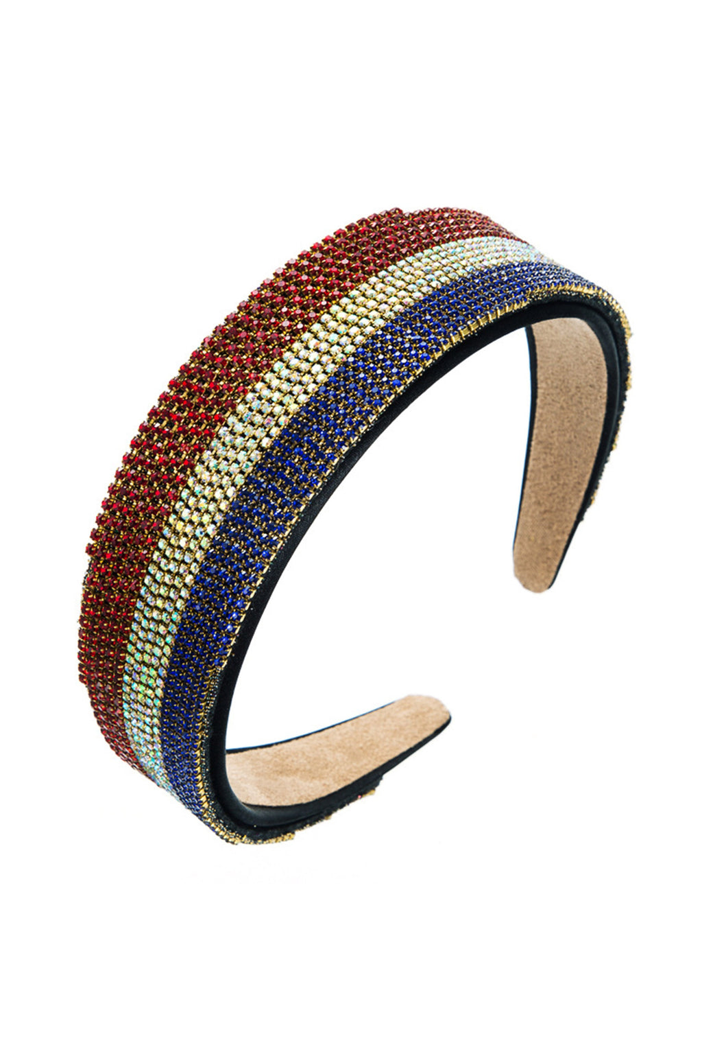 Tricolor Rhinestone Headband L3056