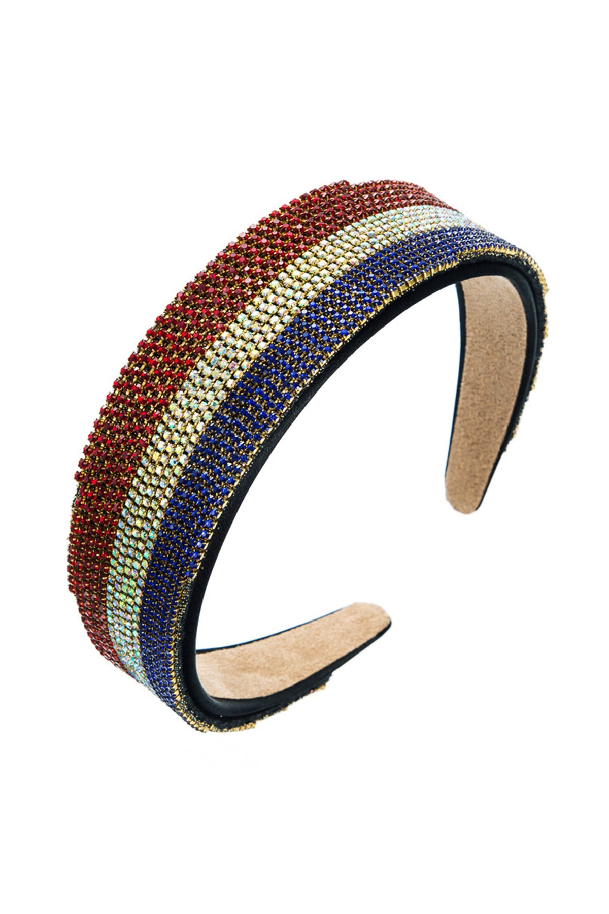 Tricolor Rhinestone Headband L3056