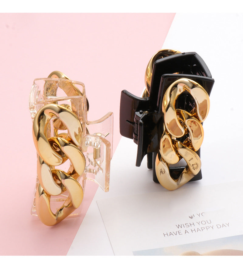 Chain Acrylic Hair Clip L3067