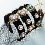 Gem Mesh Mask Headband L3076