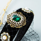 Gem Mesh Mask Headband L3076