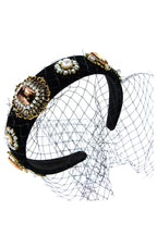 Gem Mesh Mask Headband L3076