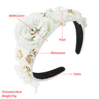 Floral Pearl Headband L3079