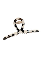 Chessboard Lattice Pattern Hair Clip L3111