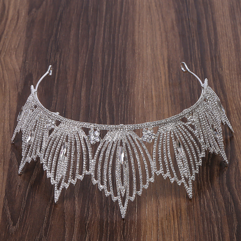 Baroque Rhinestone Crown Headband L3116