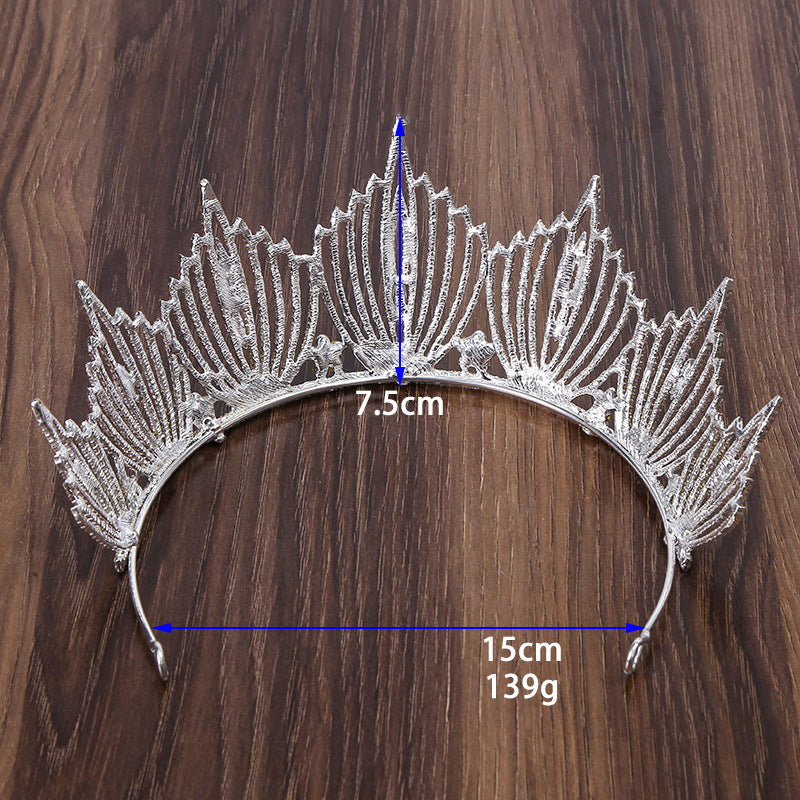Baroque Rhinestone Crown Headband L3116