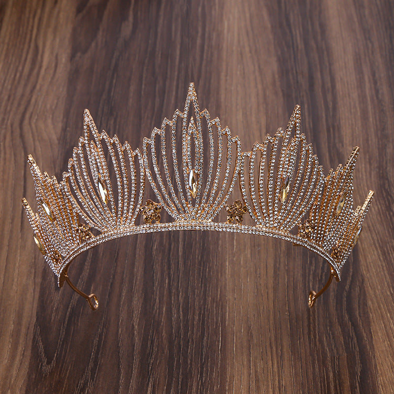 Baroque Rhinestone Crown Headband L3116