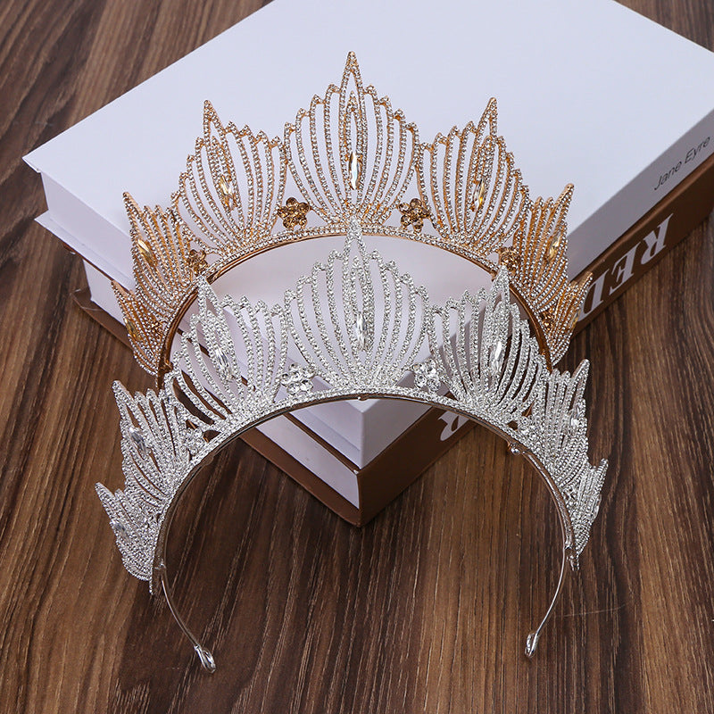 Baroque Rhinestone Crown Headband L3116