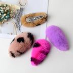 Rex Rabbit Fur Plush Hair Clip L3136