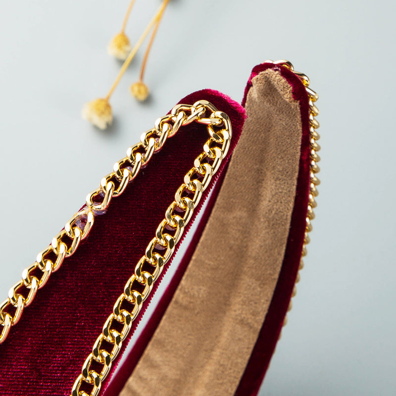 Pearl Chain Velvet Headband L3149