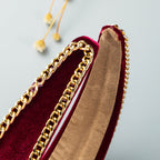 Pearl Chain Velvet Headband L3149