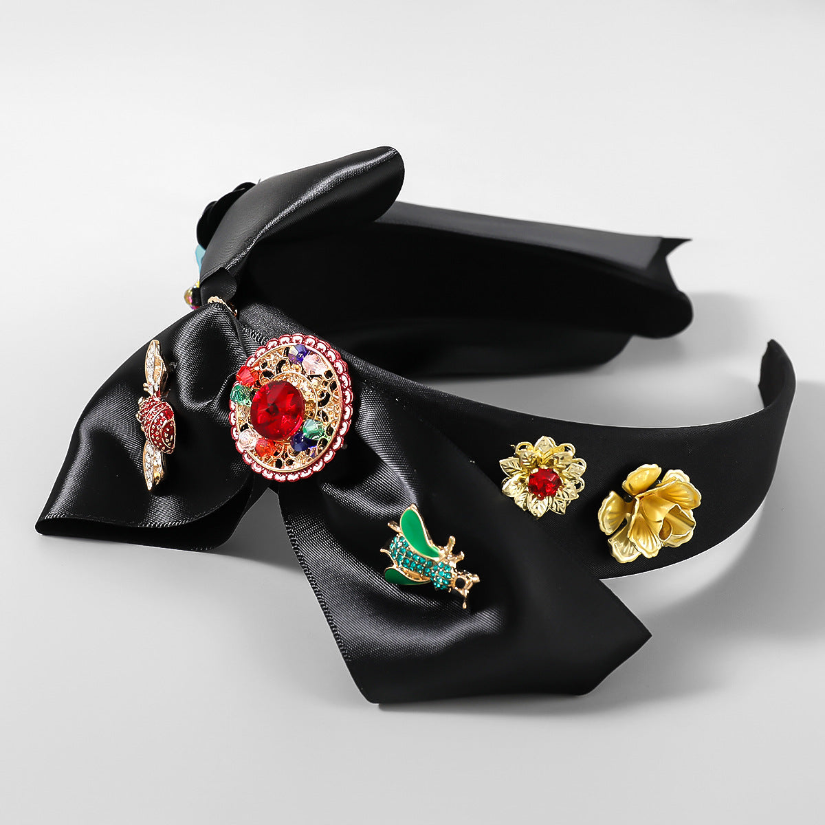 Bee Rhinestone Bow Headband L3156