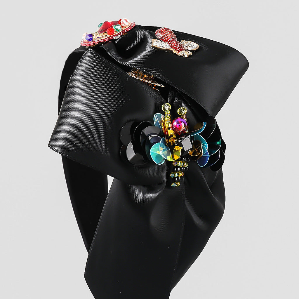 Bee Rhinestone Bow Headband L3156