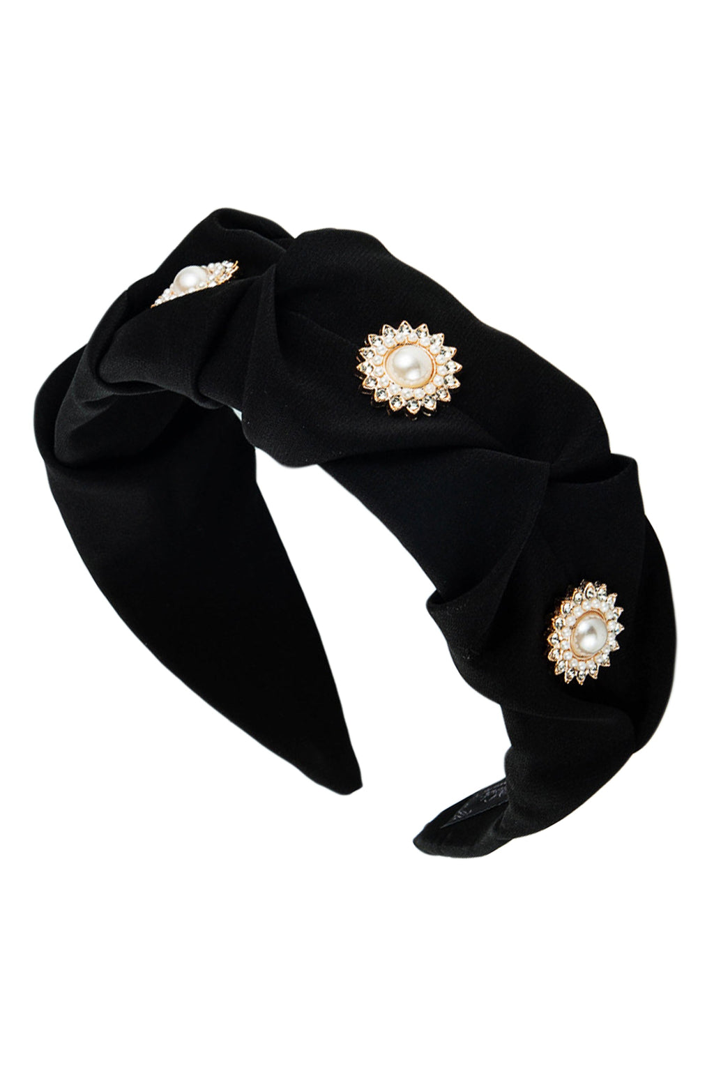 Pearl Folded Cloth Headband L3196