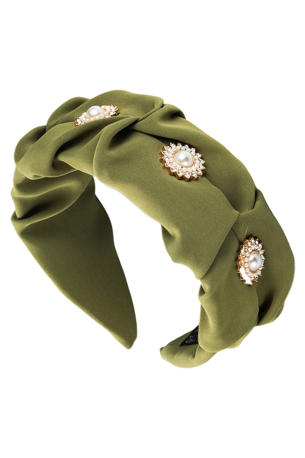 Pearl Folded Cloth Headband L3196
