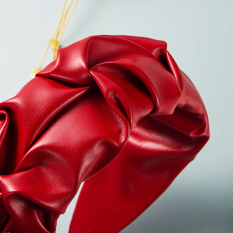 Leather Folder Love Headband L3198