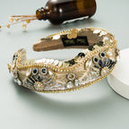 Rhinestone Sequin Velvet Headband L3224