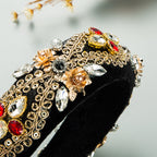 Rhinestone Sequin Velvet Headband L3224