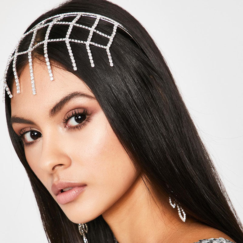 Mesh Rhinestone Headband L3241