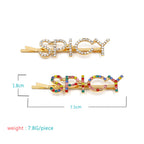 SPICY Rhinestone Hair Clip Set L3256